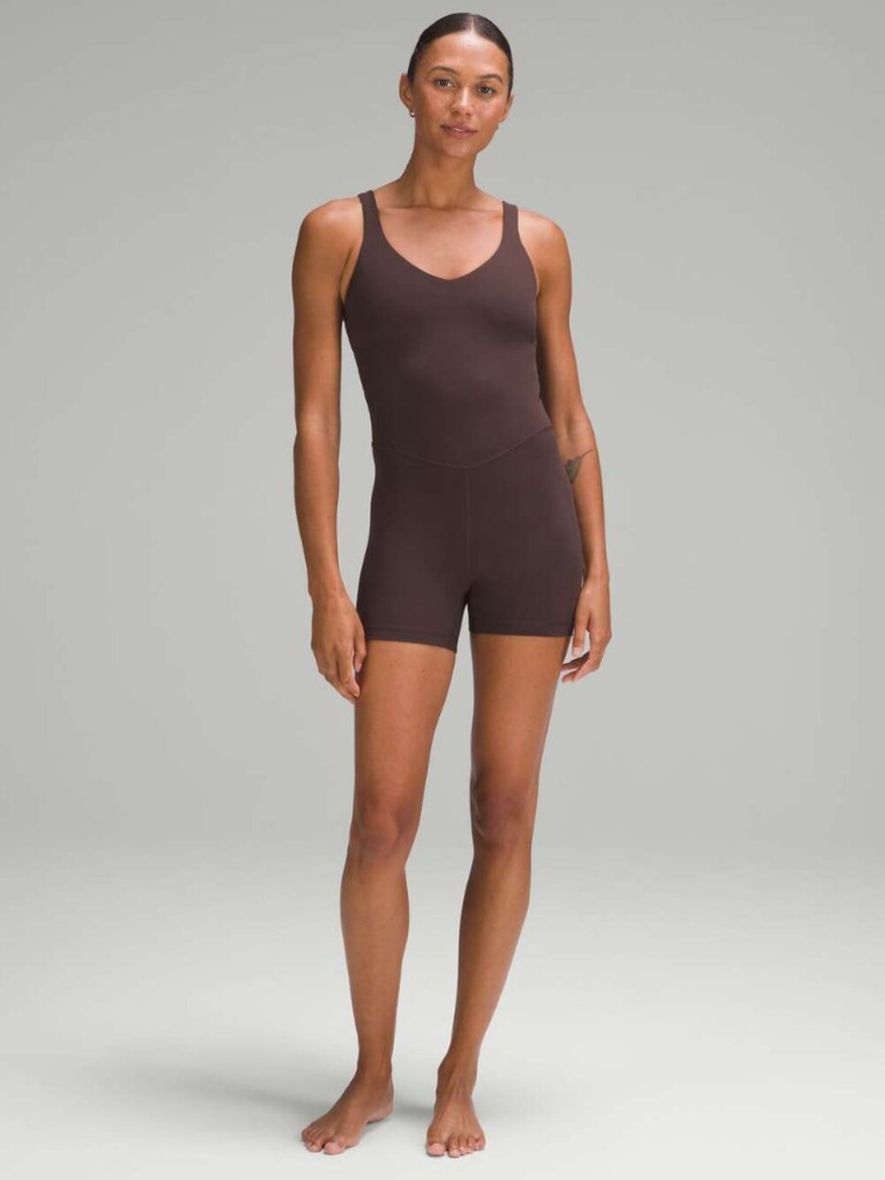 NWT Lululemon Align Bodysuit 4" (Espresso) - Size 10